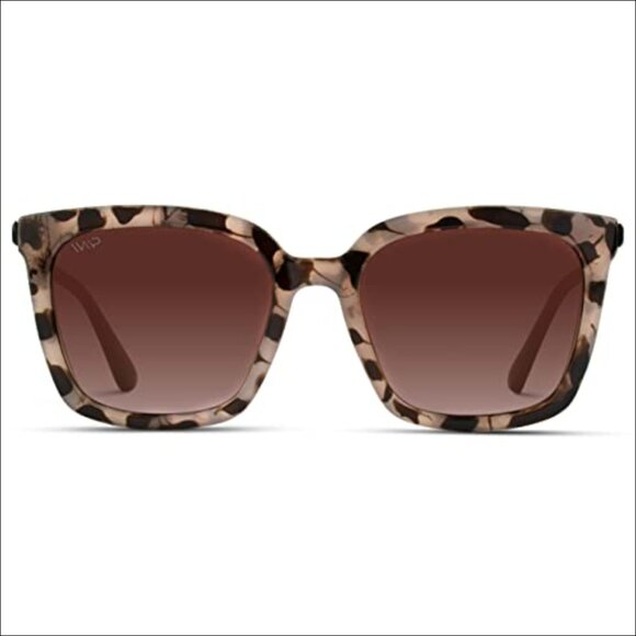 Square Oversized Metal Frame Polarized Sunglasses with UV Protection main image 4